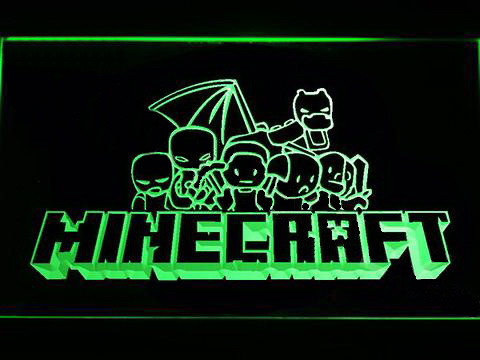 Minecraft 4 LED Neon Sign